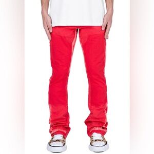 MNML- Men’s Flare Denim, B404, Size 40, Red, NWT!